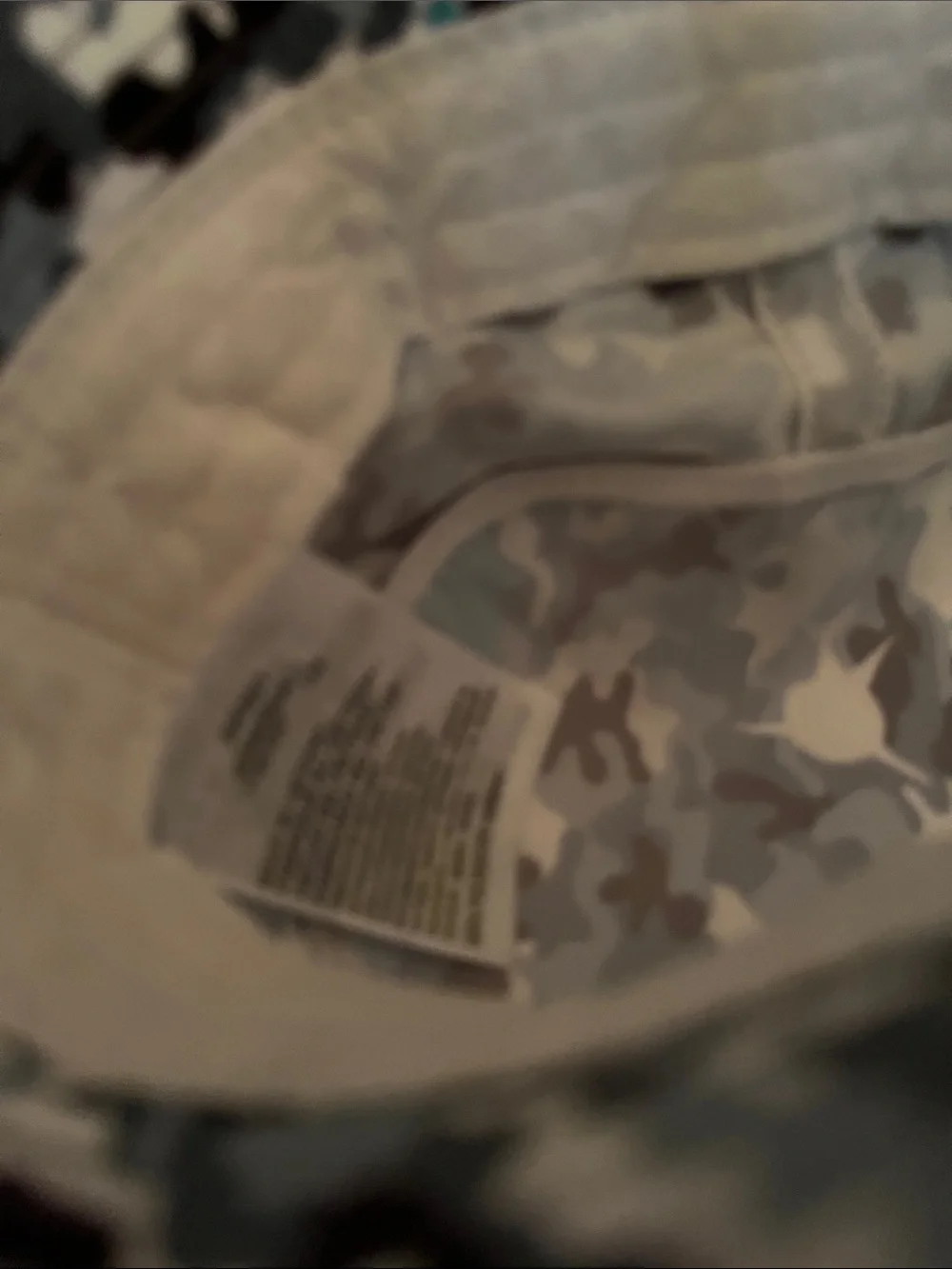 Hurley Kids' White, Gray & Teal Camo Bucket Hat
